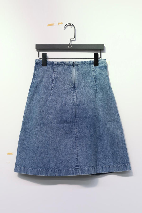 Jennyfax belly denim skirt jfaw22s011 blue